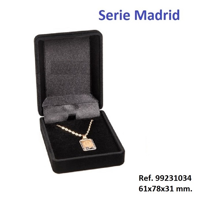 Estuche Madrid medalla/cadena 61x78x31 mm.